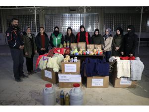 Afrinli kadınlardan Elazığ'daki deprem bölgesine yardım