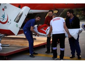 Antalyasporlu Jahovic, ambulans helikopterle Antalya'ya getirildi
