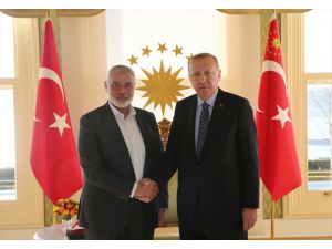 Cumhurbaşkanı Erdoğan'ın, Hamas Lideri Heniyye'yi kabulü başladı