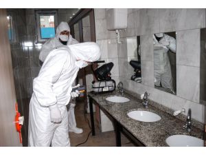 Ümraniye'de okullar virüslere karşı nano gümüş iyon teknolojisi ile dezenfekte edildi