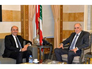 Beyrut Büyükelçisi Çakıl'dan Lübnan İçişleri Bakanı Fehmi'ye ziyaret