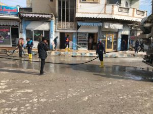 Barış Pınarı Harekatı ile terörden arındırılan Tel Abyad'da cadde ve sokaklar temizlendi
