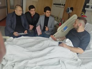 Trabzon'da tedavi gören gencin iş mülakatı hastanede yapıldı