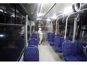 Van'daki toplu taşıma araçlarında koronavirüs önlemi