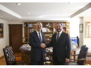 SBÜ Rektörü Prof. Dr. Erdöl, AA Genel Müdürü Kazancı'yı ziyaret etti
