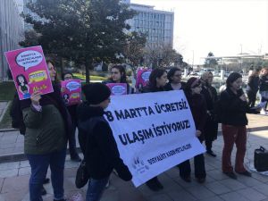 Kadınların 8 Mart'ta ücretsiz toplu ulaşım talebi sürüyor