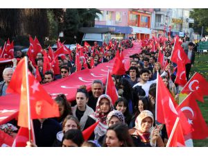 Aydın'da İdlib şehitleri için "saygı yürüyüşü" düzenlendi
