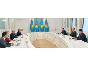 Kazakistan Cumhurbaşkanı Tokayev-EBRD Başkanı Chakrabarti görüşmesi