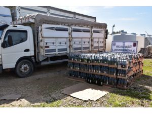Kırklareli ve Tekirdağ'da 15 ton 341 litre kaçak içki ele geçirildi