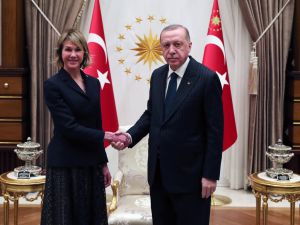 Cumhurbaşkanı Erdoğan, ABD'nin BM Daimi Temsilcisi Craft'ı kabul etti