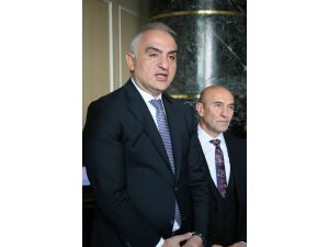 Kültür ve Turizm Bakanı Ersoy, İzmir Büyükşehir Belediye Başkanı Soyer ile görüştü