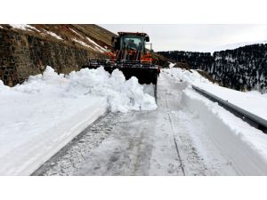 Çığ tehlikesi nedeniyle kapalı olan Ardahan-Ardanuç kara yolu ulaşıma açıldı