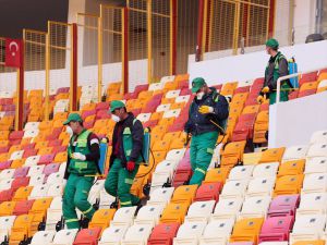 Yeni Malatya Stadyumu dezenfekte edildi
