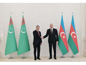 Aliyev-Berdimuhamedov ortak basın toplantısı