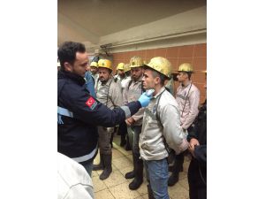 Zonguldak'ta maden ocağı koronavirüse karşı dezenfekte edildi