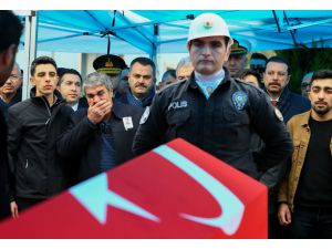 Şehit polis memuru için tören düzenlendi