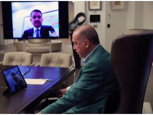 Cumhurbaşkanı Erdoğan, kabine üyeleriyle telekonferansla görüştü: