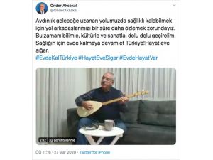 Aksakal'dan, "Evde kal Türkiye" çağrısı