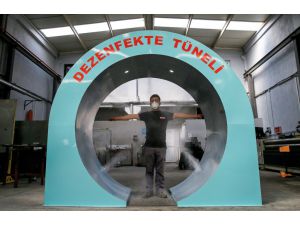 İzmirli girişimci 10 günde "dezenfekte tüneli" yaptı