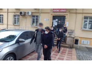 Aydın'da uyuşturucu operasyonunda gözaltına alınanlara "sosyal mesafe" cezası