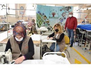 Kocaeli'de engellilerden maske üretimine destek