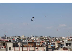 Adana'da "Hayat dama sığar" etkinliğiyle gökyüzü uçurtmalarla renklendi