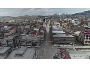 Erzurum'da sokağa çıkma kısıtlamasının ardından sessizlik hakim