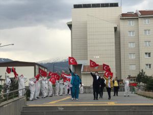 Kayseri'de karantinadaki vatandaşlar için moral etkinliği