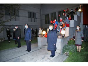 Türkiye'nin Bakü Büyükelçiliğinde TBMM'nin açılışının 100. yılı dolayısıyla tören düzenlendi