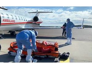 İsveç'teki Türk hasta ambulans uçakla Türkiye'ye gönderildi