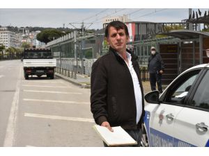 Samsun'da sokağa çıkma kısıtlamasına uymayan ve polise direnen sürücüye ceza