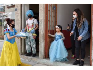 Giresun'da görme bozukluğu bulunan küçük kıza doğum günü sürprizi