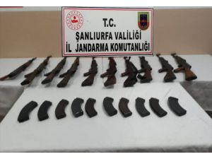 Şanlıurfa'da uzun namlulu 10 tüfek ele geçirildi