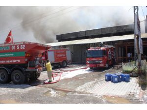 GÜNCELLEME - Osmaniye'de sac metal fabrikasında yangın