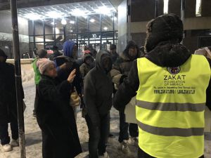 Amerika Zekat Vakfından Chicago'daki evsizlere yardım