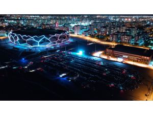 Konya'da "arabalı sinema" etkinliğine yoğun ilgi