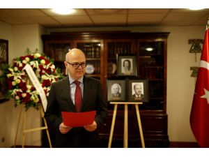 Ermeni terör örgütünün saldırısında katledilenler Madrid Büyükelçiliğinde anıldı