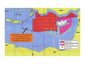 Dışişleri Bakanlığı, Doğu Akdeniz'de yeni ruhsat başvurusu yapılan sahaların yerini gösteren haritayı paylaştı