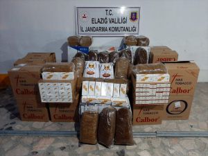 Elazığ'da 750 kilogram kaçak tütün ele geçirildi