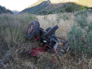 Muğla'da traktör devrildi: 1 ölü, 1 yaralı