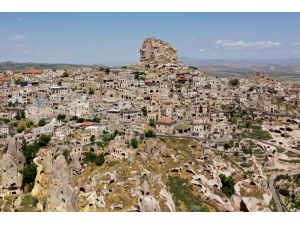 Sağlık çalışanları Kapadokya'daki Uçhisar Kalesi'ni ücretsiz gezebilecek