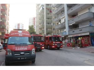 Adana'da evde çıkan yangın hasara neden oldu