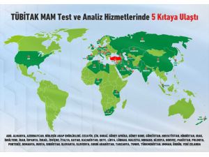 TÜBİTAK MAM test ve analiz hizmetlerinde 5 kıtaya ulaştı