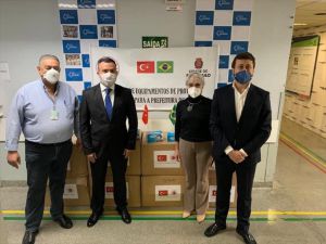 Türkiye'den Brezilya'nın salgınla mücadelesine maske desteği