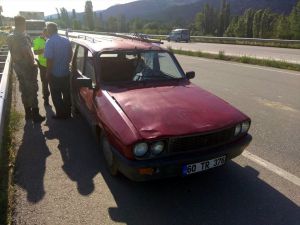 Amasya'da otomobilin çarptığı kişi öldü