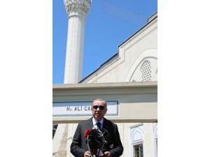 Cumhurbaşkanı Erdoğan, cuma namazını Üsküdar'daki Hz. Ali Camisi'nde kıldı