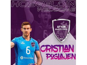 Afyon Belediye Yüntaş, smaçör Cristian Poglajen'i transfer etti