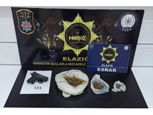 Elazığ'da uyuşturucu operasyonunda yakalanan 3 zanlı tutuklandı