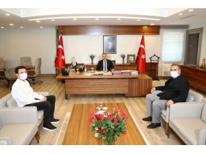Adana Valisi Süleyman Elban, AA Adana Bölge Müdürü Firik'i kabul etti