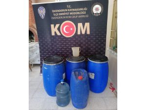 Hatay'da 2 bin 660 litre sahte içki ele geçirildi